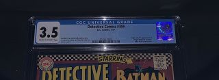 Detective Comics 359 CGC 3.  5 VG - DC 1967 Batman Origin & 1st Appearance Batgirl 2