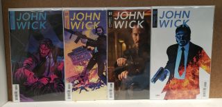 John Wick 1 Cover A B C D Sienkiewicz Photo Cassaday 1st Print Variant Set