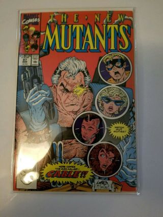The Mutants 87 First Cable (mar 1990,  Marvel)