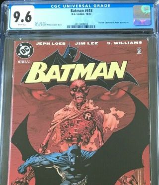 Batman 618 CGC 9.  6 White Pages Hush Storyline Jim Lee Art DC Comics 2003 3