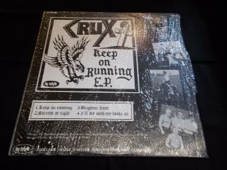 Crux / Crash - Keep On Running / Fight For Your Life 1982 No Future Split Ep Ex