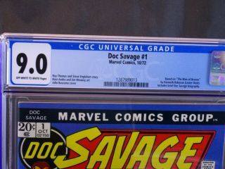 Doc Savage 1 The Man of Bronze CGC 9.  0 O/W to White Pages. 3
