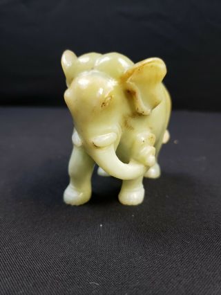 Wonderful Antiques Chinese Carved Jade Elephant 2