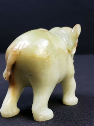 Wonderful Antiques Chinese Carved Jade Elephant 5