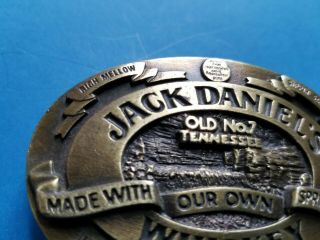 Vintage 1989 Jack Daniel ' s Old No.  7 Tennesse Whiskey Belt Buckle D - 190 Bergamot 4