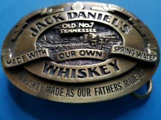 Vintage 1989 Jack Daniel ' s Old No.  7 Tennesse Whiskey Belt Buckle D - 190 Bergamot 5