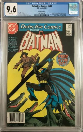 Detective Comics 540 Cgc 9.  6 Canadian Variant Key Issue L@@k