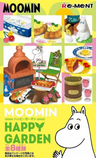 Moomin Re - Ment 8 Complete Set Moomin Happy Garden
