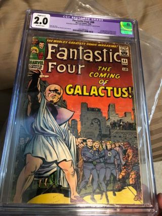 Fantastic Four 48 Cgc 2.  0 First Silver Surfer First Galactus 1966
