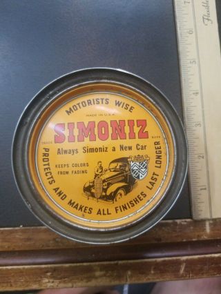 Vintage Simoniz Wax Tin - Furniture & Automobile