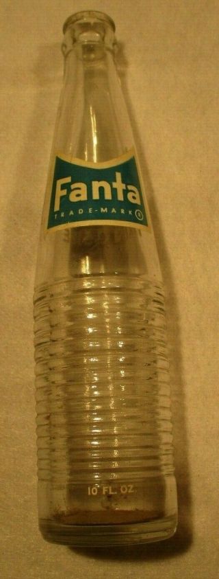 1963 Rare Vintage Fanta Bottle - - Coca Cola Company
