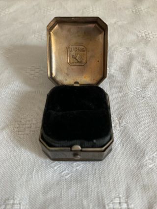 Antique Art Deco 1920’s Birks Solid Sterling Silver Ring Box All