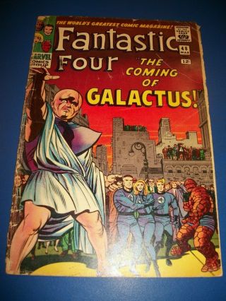 Fantastic Four 48 Huge Hot Key 1st Silver Surfer & Galactus Watcher Marvel