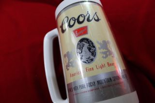 Coors Thermo - Serv Beer Stein,  Beer Glass,