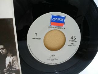 Japan EP Record ADAM & THE ANTS Lady Young Parisians London A6607 2