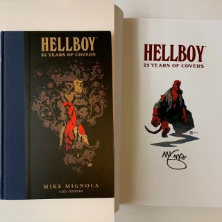 Signed Hellboy 25 Years Of Covers Mike Mignola Dark Horse Hardcover Sdcc 2019