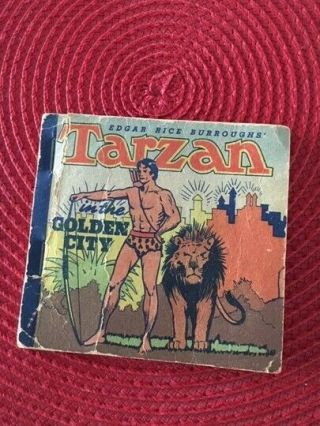 Rare - Tarzan In The Golden City Premium Sc Pan - Am Motor Oil Premium 1938