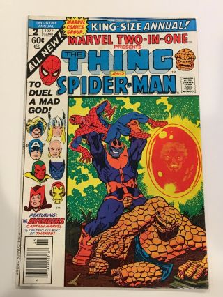 Marvel Two - In - One Annual 2 Comic Death Of Thanos; 1st Master Chaos Fn