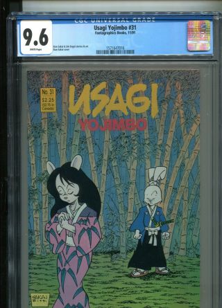 Usagi Yojimbo 31 (fantagraphics) Stan Sakai Best & Only Cgc Near Plus 9.  6