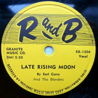 Earl Curry & Blenders Doo - Wop 78 Late Rising Moon I Want To Be With You Tb1128