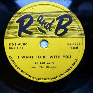 EARL CURRY & BLENDERS doo - wop 78 LATE RISING MOON I WANT TO BE WITH YOU TB1128 2