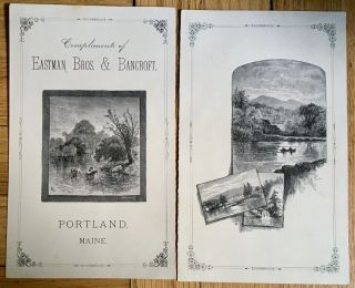 Eastman Brothers & Bancroft - Portland,  Maine - Dry Goods - Large Trade Brochure - 1881