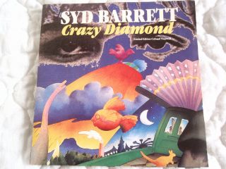 Syd Barrett Crazy Diamond 7 " Pink Vinyl 45 Ep Ps Floyd David Gilmour Psych Rock