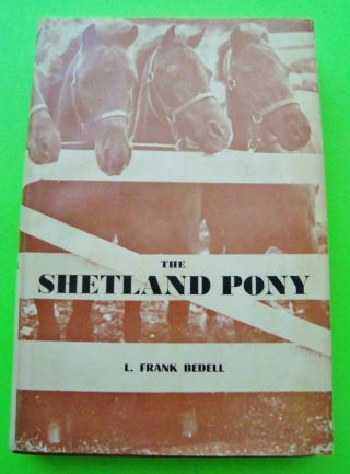 The Shetland Pony By Bedell 1st Ed.  1959 Hardcover,  Dj 334 - Pgs Illustrated