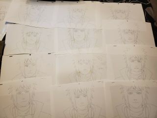 Naruto Japanese Anime Production Genga/douga (not Cel) Minato 25 Pages