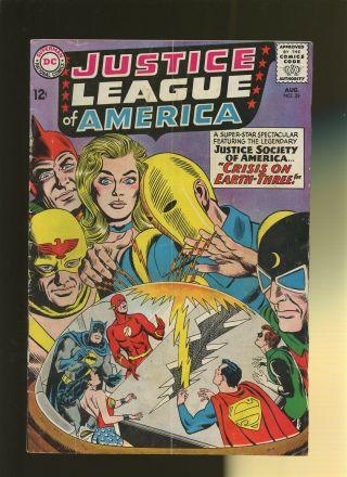 Justice League Of America 29 Vg 3.  5 1 Book 1st Crime Syndicate Of America