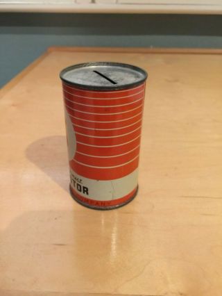 Vintage 1950s PHILLIPS 66 Orange Promotional Mini Oil Can Bank,  3 1/2 