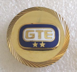Vintage Gte General Telephone Company 10 Year Service Award Pin (verizon)