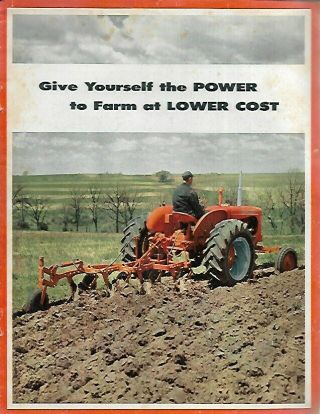 D1 - Vintage Allis - Chalmers Model Ca Tractor & Implement Advertisement Booklet