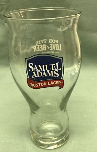 Samuel Sam Adams Boston Lager Love Of Beer Sensory Pint Glass Cup Mug Stein Bar