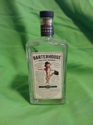 Orphan Barrel Barterhouse 20 Yr Bottle Empty Rare Kentucky Bourbon