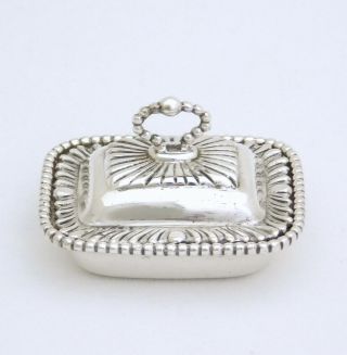 William B.  Meyers Miniature Sterling Silver George Iii Covered Vegetable Dish