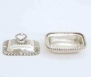 WILLIAM B.  MEYERS MINIATURE STERLING SILVER GEORGE III COVERED VEGETABLE DISH 3