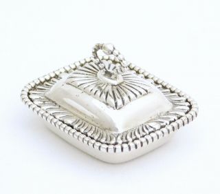 WILLIAM B.  MEYERS MINIATURE STERLING SILVER GEORGE III COVERED VEGETABLE DISH 6