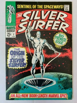 Silver Surfer 1 (1968) Cgc 7.  0 (f/vf) - Classic Marvel Silver Age Book