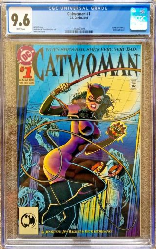 Cgc 9.  6 Catwoman 1.  Bane App.  Embossed Cover.  1993.