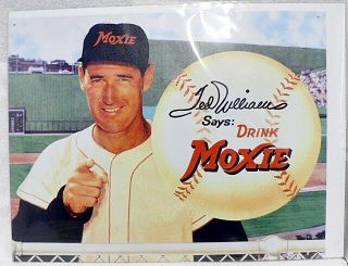 Tin Sign " Ted Williams Says Drink Moxie "