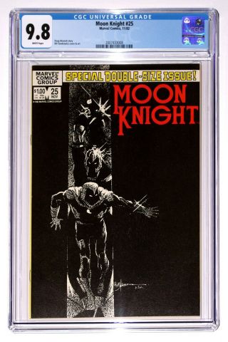 Moon Knight 25 Cgc 9.  8 (nm/m) - 1982 - 1st Appearance Of Black Spectre Marvel