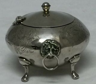 American Sterling Silver Sugar Bowl Or Tea Caddy 6 1/2 " D 388 Grams Vg Condtion