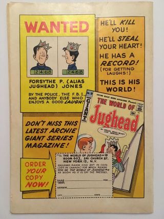 Archie ' s Mad House 22 1962 - 1st App Sabrina The Teenage Witch Netflix VG - ? 6