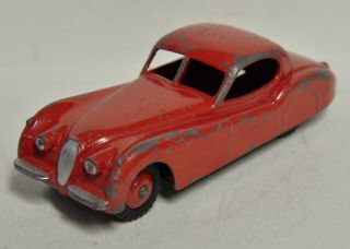Meccano England Dinky Toys Jaguar Xk 120 Sedan 157 Vintage Piece 1954 - 62 Red