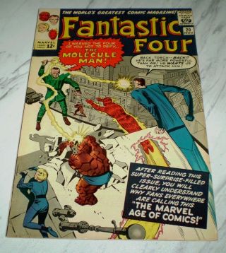 Fantastic Four 20 Vf,  8.  5 Unrestored 1963 Marvel