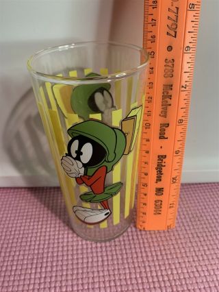 1998 Marvin The Martian Warner Brothers 6 " Drinking Glass