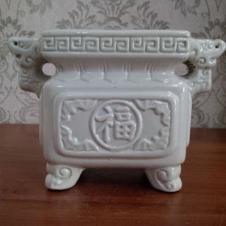 Extremely Rare Chinese Antique Archaistic White Incense Burner Or Censer
