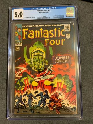 Fantastic Four 49 Cgc 5.  0 - 1st Galactus - 2nd Silver Surfer