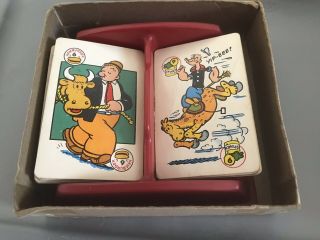 Vintage Popeye Card Game,  Crayon Set,  Salt & Pepper shakers and Popeye Mug 2
